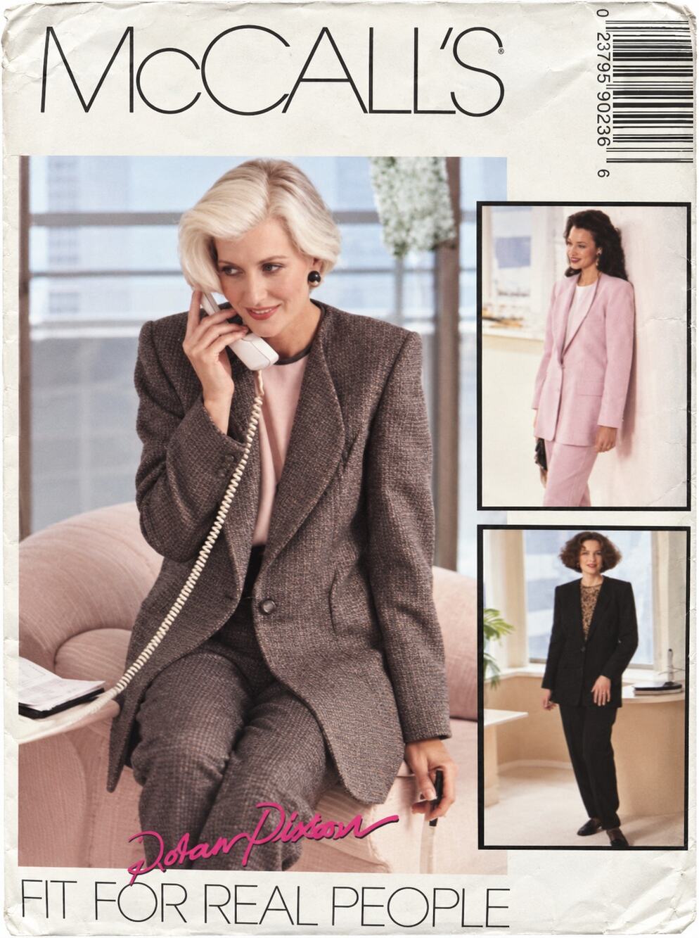 McCall's Sewing Pattern Jacket Pants Top Plus Size 16 Career Blazer Suit UC